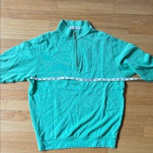 Peter Millar Teal Zip-Up Sweater